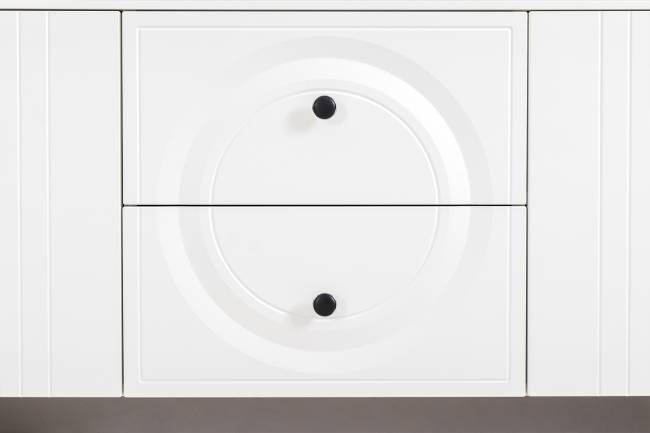 Валенсия стенка для гостиной № 86 цвет белый шагрень