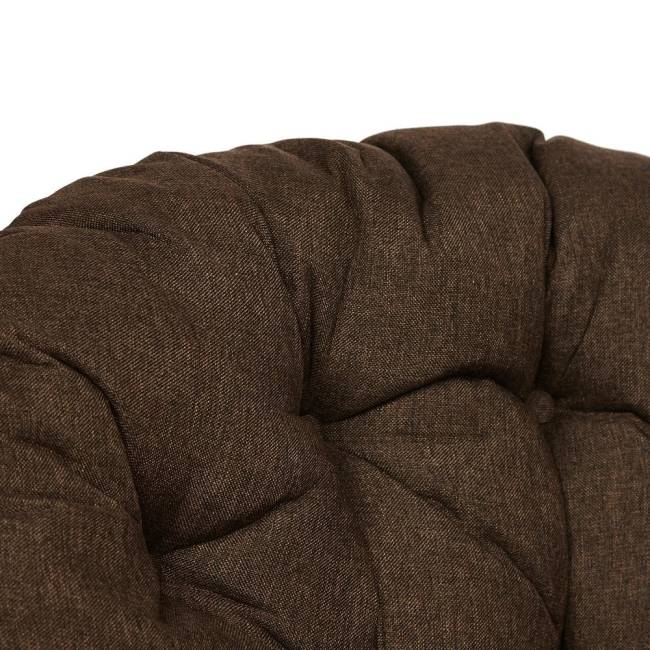 Кресло-качалка PAPASAN/ПАПАСАН w 23/01 B /с подушкой/ 115х78х104 см, Cognac (коньяк), ткань Коричневый, 3М7-147 Cognac (коньяк)