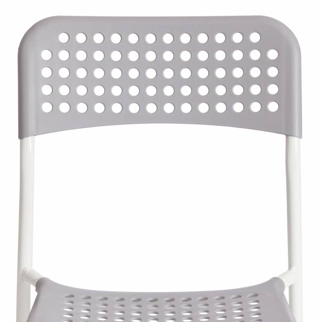 Стул ADDE (mod. C-049) / 1 шт. в упаковке металл/пластик, 39 х 49 х 78 см, Grey (серый) /White (белый) серый, белый металл/пластик