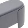 Банкетка Taks велюр серый