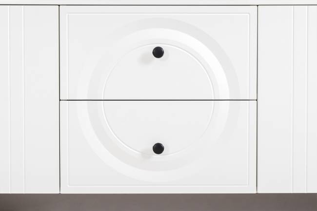 Валенсия стенка в гостиную комнату № 87 цвет белый шагрень