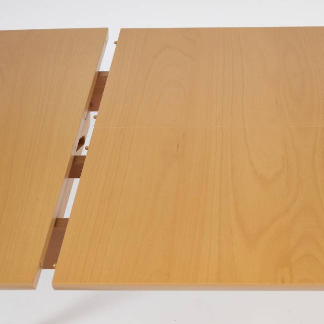 Стол раскладной VAKU (Ваку) основание бук, столешница мдф, 80x120+40x75см, Натуральный Стол раскладной VAKU (Ваку) основание бук, столешница мдф, 80x120+40x75см, Натуральный