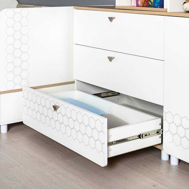 Детская мебель Эйп компоновка № 6 цвет белый/дуб белый Детская мебель Эйп компоновка № 6 цвет белый/дуб белый