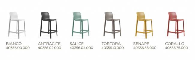 Стул пластиковый полубарный Net Stool Mini горчичный 485х510х900 мм Стул пластиковый полубарный Net Stool Mini горчичный 485х510х900 мм