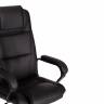 Кресло BERGAMO хром (22) кож/зам, черный, 36-6 черный кож/зам
