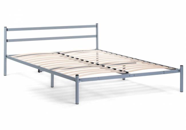 Двуспальная кровать Фади-01 160х200 серая