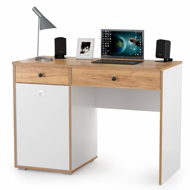 Мебель в детскую комнату для двоих детей Вуди № 29 цвет белый премиум/дуб крафт золотой Мебель в детскую комнату для двоих детей Вуди № 29 цвет белый премиум/дуб крафт золотой