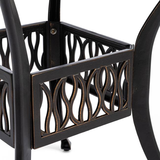 Комплект Secret de Maison Quartet/Квартет (стол+4 стула) алюминиевый сплав, бронзовый (Комплект из 4 шт.) бронза/bronze алюминиевый сплав