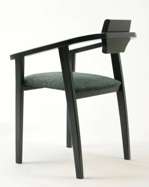 Стул-кресло Челси ПМ чёрный/зелёный