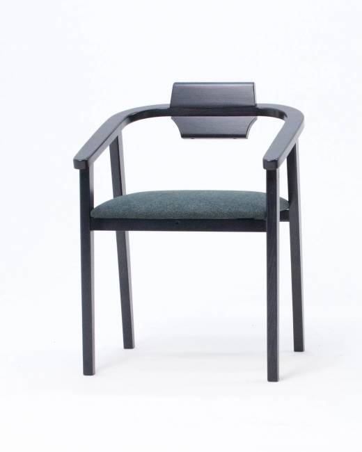 Стул-кресло Челси ПМ чёрный/зелёный