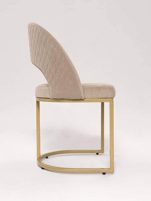 Стул Oscar Beige Romb / Gold