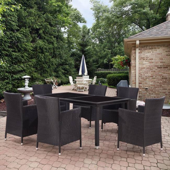 Комплект мебели из искусственного ротанга Palermo black Комплект мебели из искусственного ротанга Palermo black