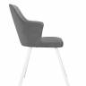 Стул DikLine 345 C56 серый, ножки белые Стул DikLine 345 C56 серый, ножки белые