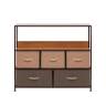 Комод Leset Локи 5 ящиков с полкой Коричневый Бежевый, светло-коричневый, темно-коричневый Комод Leset Локи 5 ящиков с полкой Коричневый Бежевый, светло-коричневый, темно-коричневый