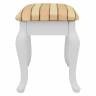 Банкетка Ретро с ящиком белый, ткань полоса бежевый Банкетка Ретро с ящиком белый, ткань полоса бежевый