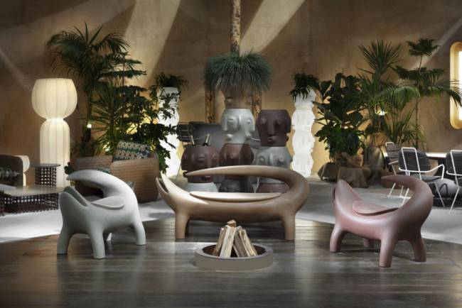 Кашпо из биопластика Threebu Totem Pot 2 Special 450х450х900 мм Кашпо из биопластика Threebu Totem Pot 2 Special 450х450х900 мм