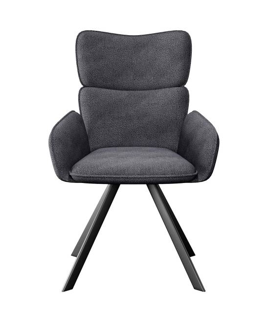 Стул DikLine 501 поворотный SB5 серый, ножки черные
