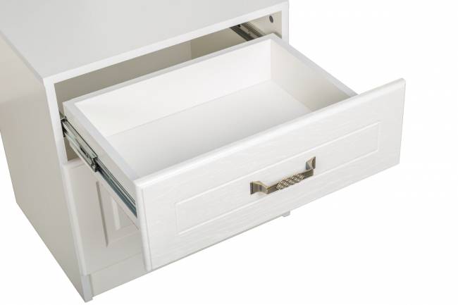 Тумба ящик и дверка Ливерпуль 08.146 цвет ясень ваниль/белый