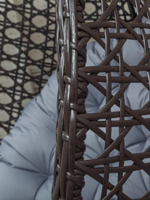 Подвесное кресло из искусственного ротанга "FRESCO-XL", коричневый Подвесное кресло из искусственного ротанга "FRESCO-XL", коричневый