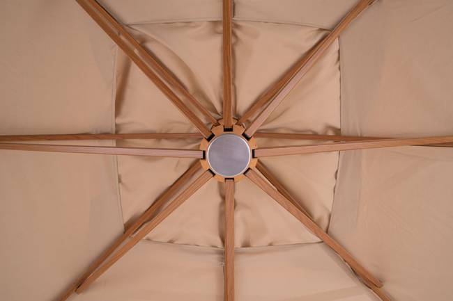 "Корсика" зонт уличный 3х3м на боковой алюминиевой опоре, цвет под дерево "Корсика" зонт уличный 3х3м на боковой алюминиевой опоре, цвет под дерево