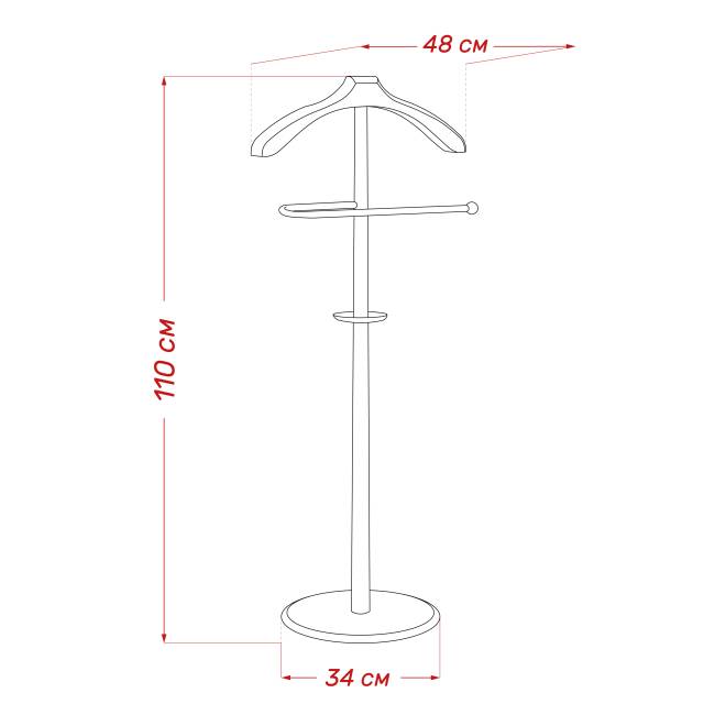 Вешалка напольная Leset Бостон Белый Вешалка напольная Leset Бостон Белый