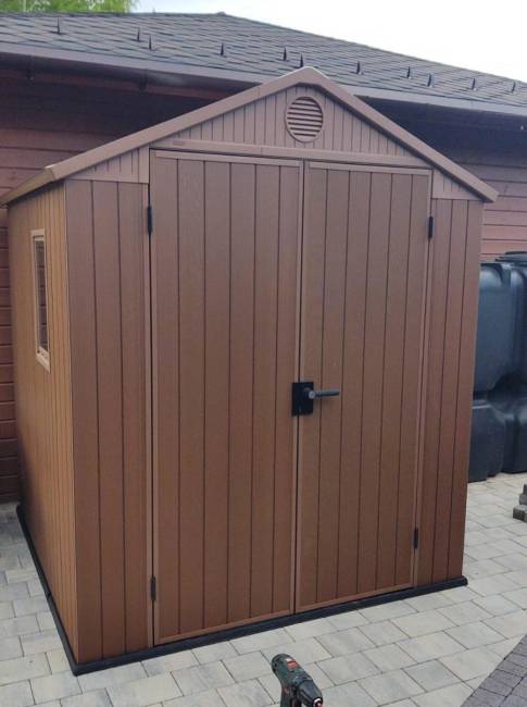 Сарай "Дарвин 6х6" (размеры 183 х 182 см), коричневый