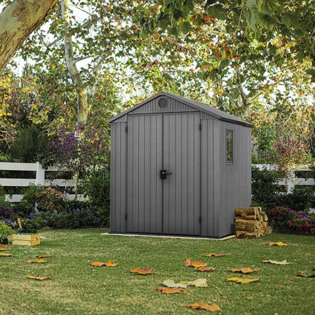 Сарай "Дарвин 6х6" (размеры 183 х 182 см), серый Сарай "Дарвин 6х6" (размеры 183 х 182 см), серый