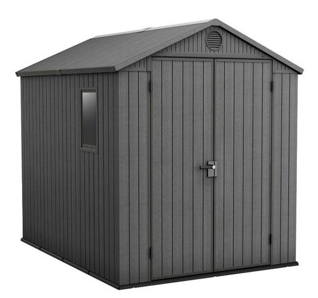 Сарай "Дарвин 6х8" (размеры 183 х 244 см), серый