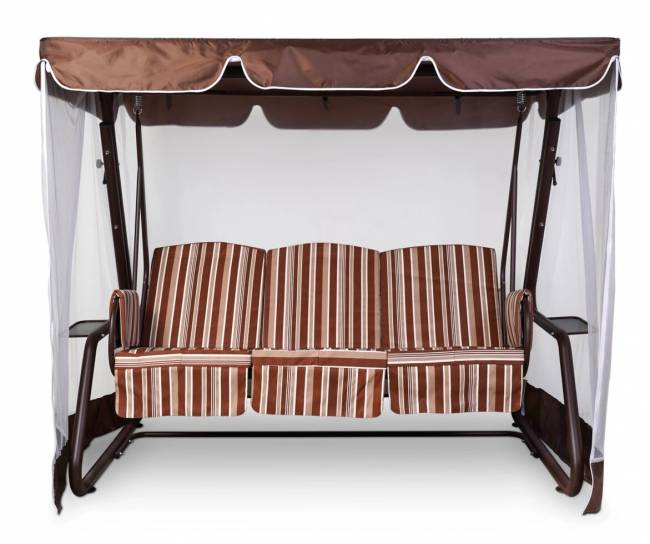 Тент-крыша + москитная сетка Элит Люкс Плюс 240х123х175, шоколад Тент-крыша + москитная сетка Элит Люкс Плюс 240х123х175, шоколад