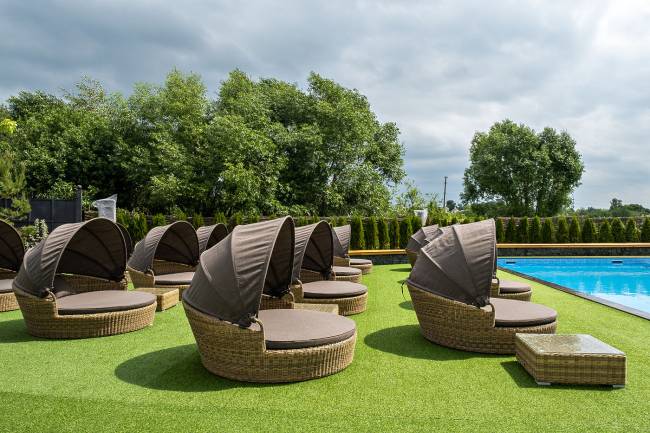 "Стильяно" плетеная кровать круглая, цвет соломенный "Стильяно" плетеная кровать круглая, цвет соломенный