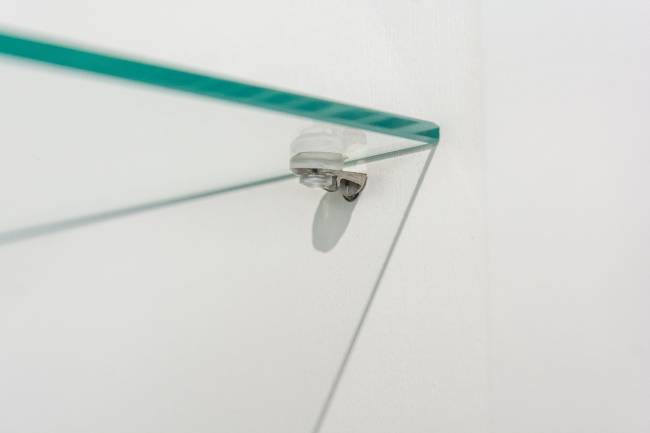 Пенал-витрина Ливерпуль цвет ясень ваниль/белый