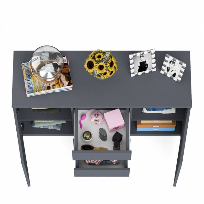 Комод-тумба три ящика и две дверки Мори МК1200.3 цвет графит Комод-тумба три ящика и две дверки Мори МК1200.3 цвет графит