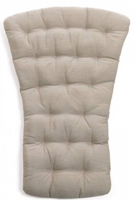 Лаунж-кресло пластиковое с подушкой Folio белый, бежевый 720х810-925х1130-1065 мм