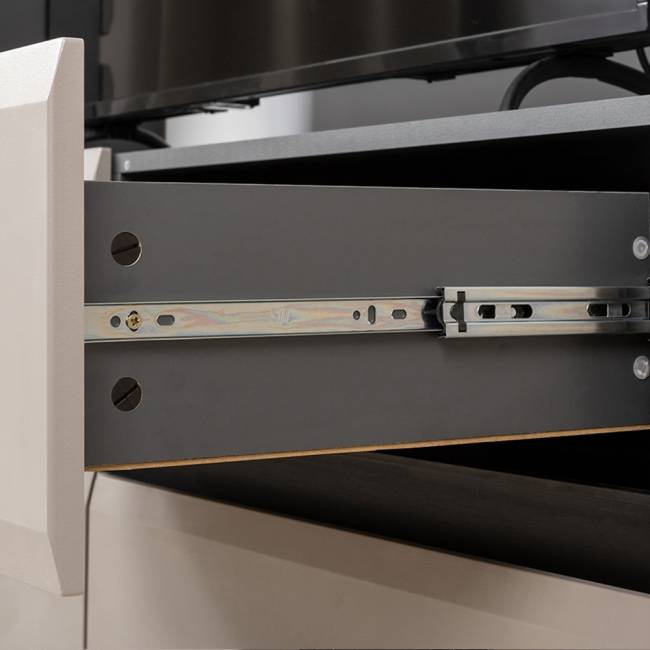 Две тумбы для телевизора с двумя верхними полочками и шкаф с дверками Сидней цвет антрацит/МДФ веллюто капучино Две тумбы для телевизора с двумя верхними полочками и шкаф с дверками Сидней цвет антрацит/МДФ веллюто капучино