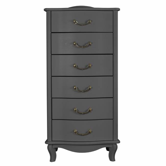 Комод Джульетта узкий 6 ящ., серый ясень Л