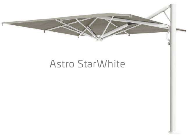 Зонт профессиональный 2.9х2.9 м Astro Starwhite белый, белый 2900х2900 мм
