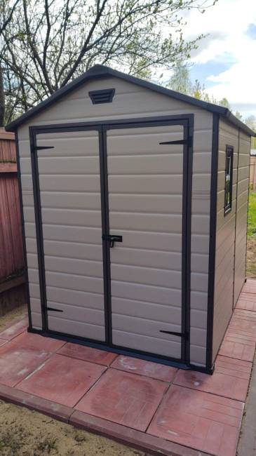 Сарай "Манор 6x8DD" (размеры 177х230 см), бежевый