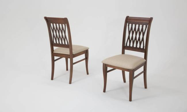 Обеденная группа Вивальди 120 со стульями Рич/ ромб бежевый, Орех