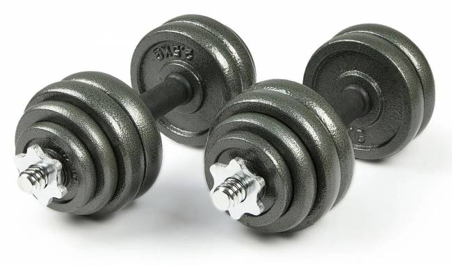 Набор металлических гантелей в чемодане "ATLAS SPORT", 30 кг Набор металлических гантелей в чемодане "ATLAS SPORT", 30 кг