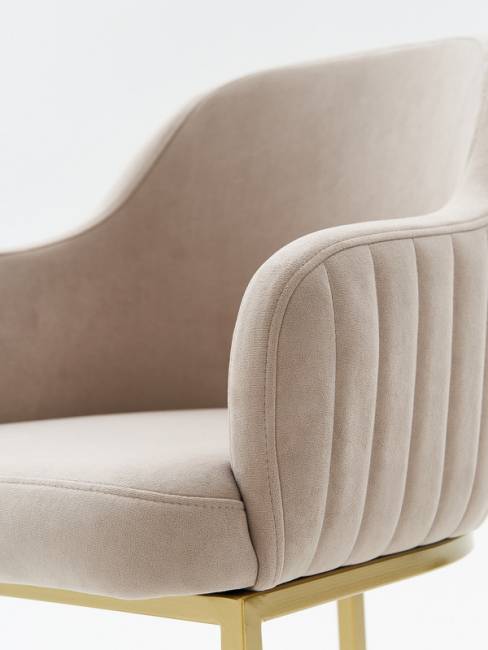 Стул Amely Beige / Gold
