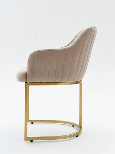 Стул Amely Beige / Gold