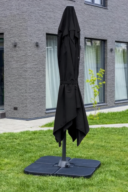 Зонт SKY BLACK квадратный в комплекте с утяжелителями