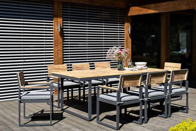 Обеденная группа из алюминия TOPA XL Joygarden Обеденная группа из алюминия TOPA XL Joygarden