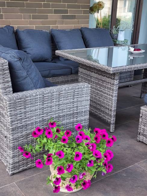 ZORRO PLUS серый комплект мебели из искусственного ротанга