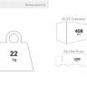 Стул пластиковый полубарный Air Bar 65 красный 440х510х950 мм