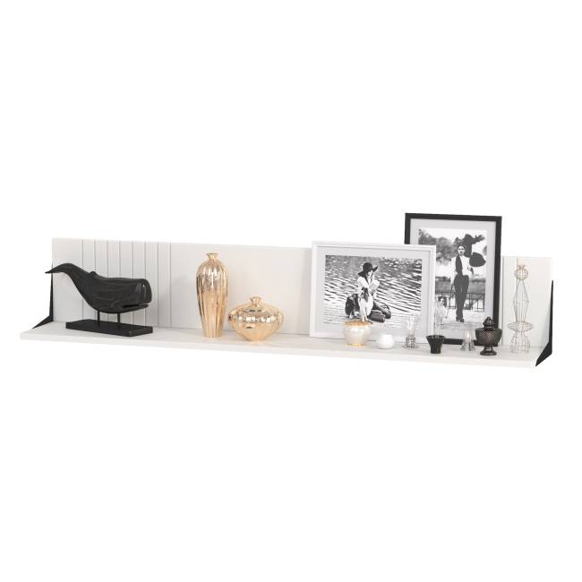 Большая стенка для ТВ-аппаратуры Валенсия № 64 цвет белый шагрень