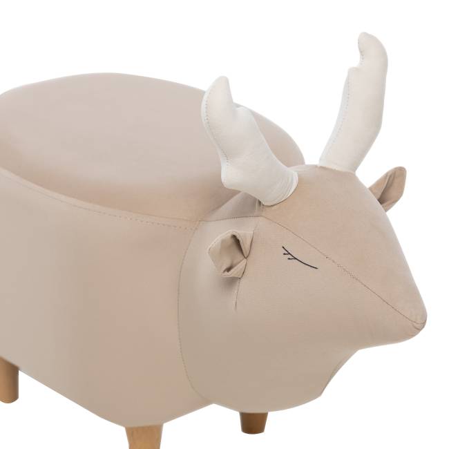 Пуф Leset Maral COMBI V18 бежевый, компаньон V01 белый Бук