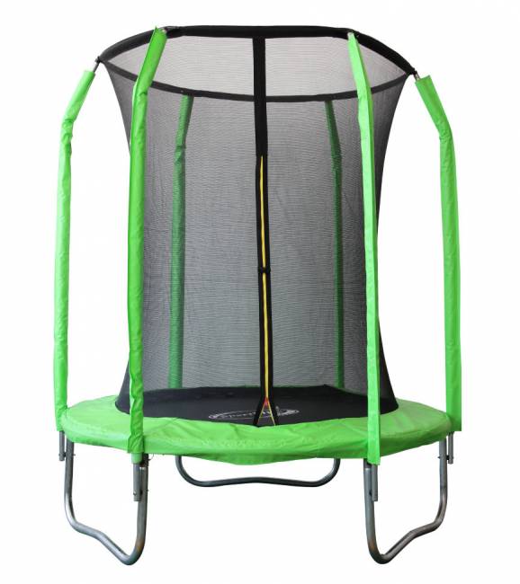 Батут  6FT 1.83м SportElite фиберглас, с защитной сеткой внутрь, салатовый, GB30201-6 FT