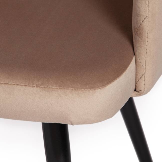 Кресло VALKYRIA (mod. 711) ткань/металл, 55х55х80 см, высота до сиденья 48 см, бежевый barkhat 5/черный (Комплект из 4 шт.) бежевый ткань/металл Кресло VALKYRIA (mod. 711) ткань/металл, 55х55х80 см, высота до сиденья 48 см, бежевый barkhat 5/черный (Комплект из 4 шт.) бежевый ткань/металл