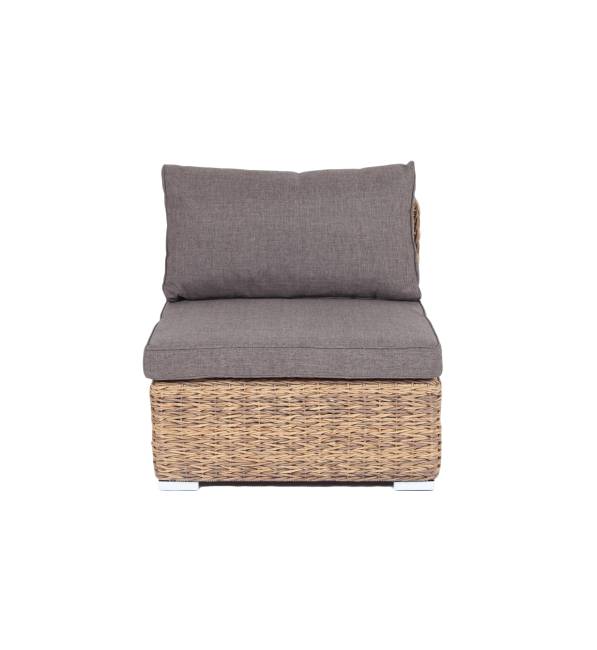 "Лунго" модуль диванный прямой с подушками, цвет соломенный (гиацинт) "Лунго" модуль диванный прямой с подушками, цвет соломенный (гиацинт)